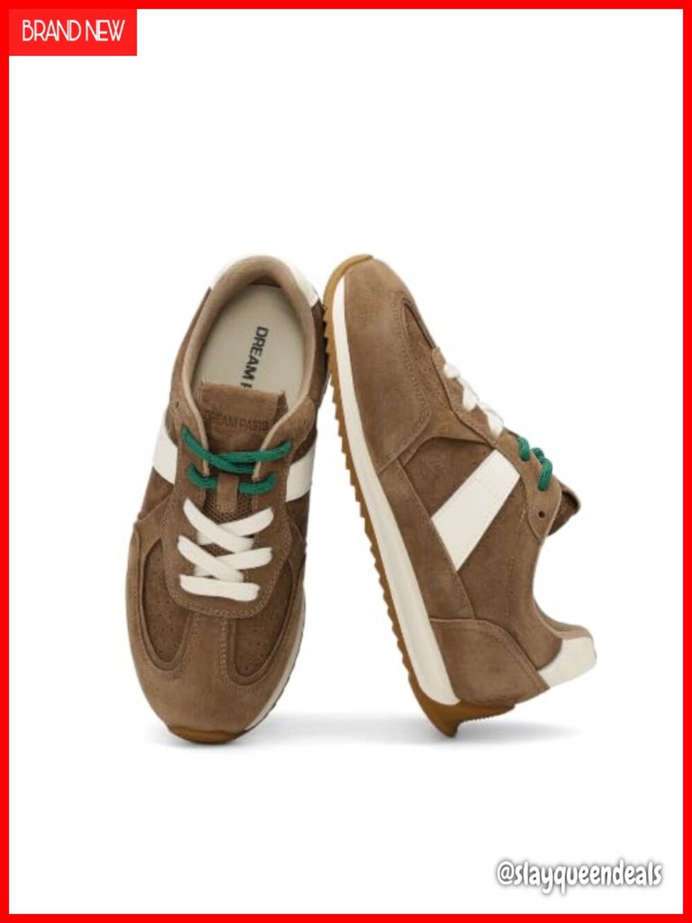 Genuine Leather Retro Barefoot Sneakers Women's Lace-Up Casual